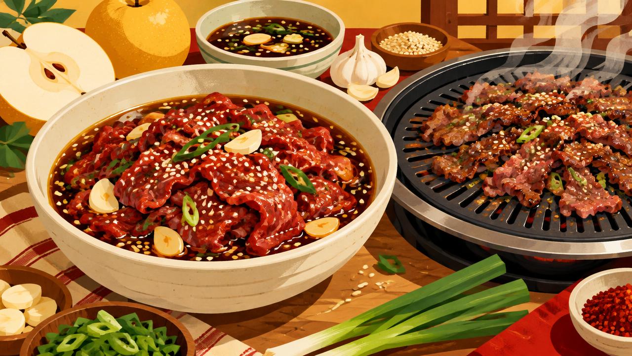 What Is Korean Barbeque Marinated In?