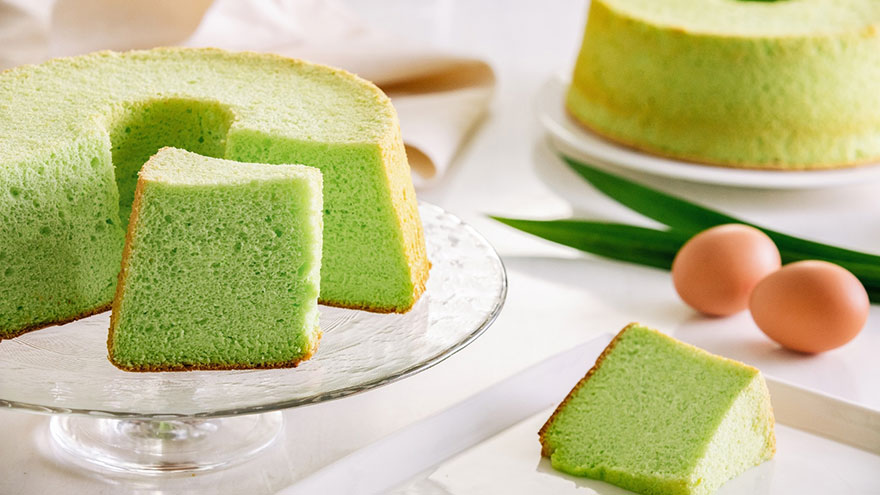 pandan chiffon cake